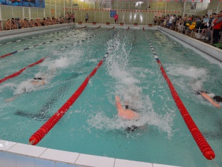 Евгений Шулепов на тренировке проплывает от пятисот метров до километра